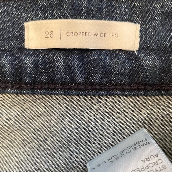 BLDWN Jeans Women’s Sz 26 Blue Cropped Wide Leg 90s Flare - Picture 9 of 11